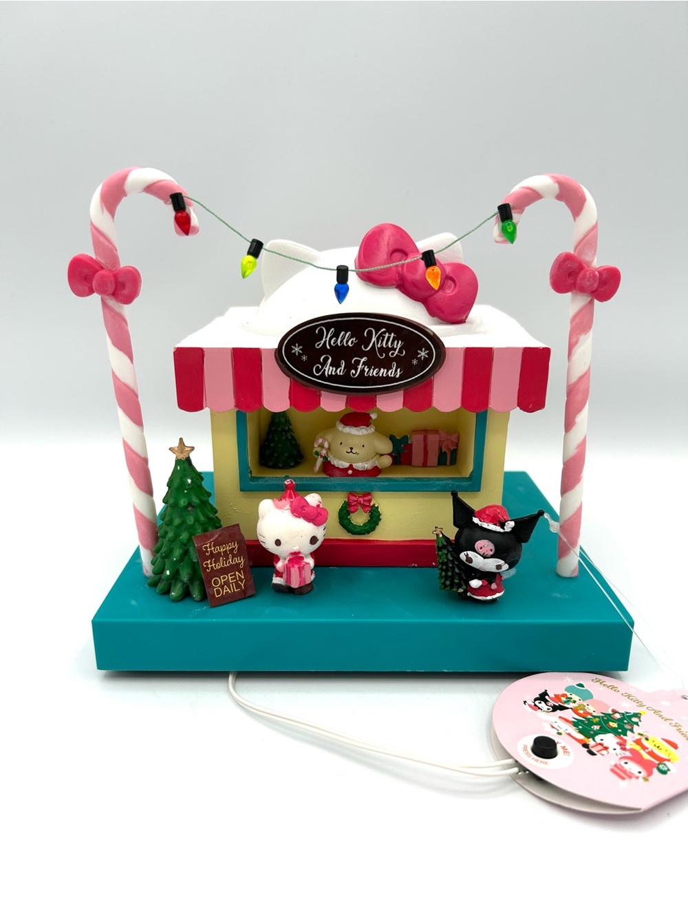 Hello Kitty Christmas Light Up Candy Shop House Decor 6.5"H Walgreens 2025 NEW